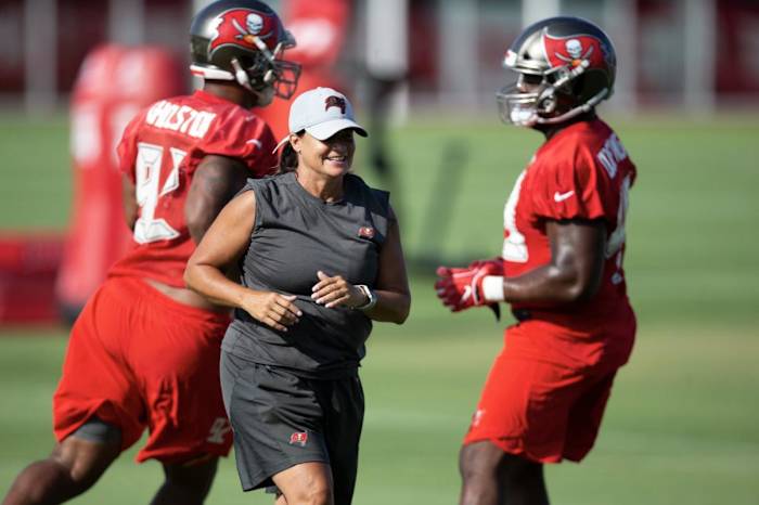 Lori Locust is leaving Tampa Bay to become a defensive assistant with the Tennessee Titans.